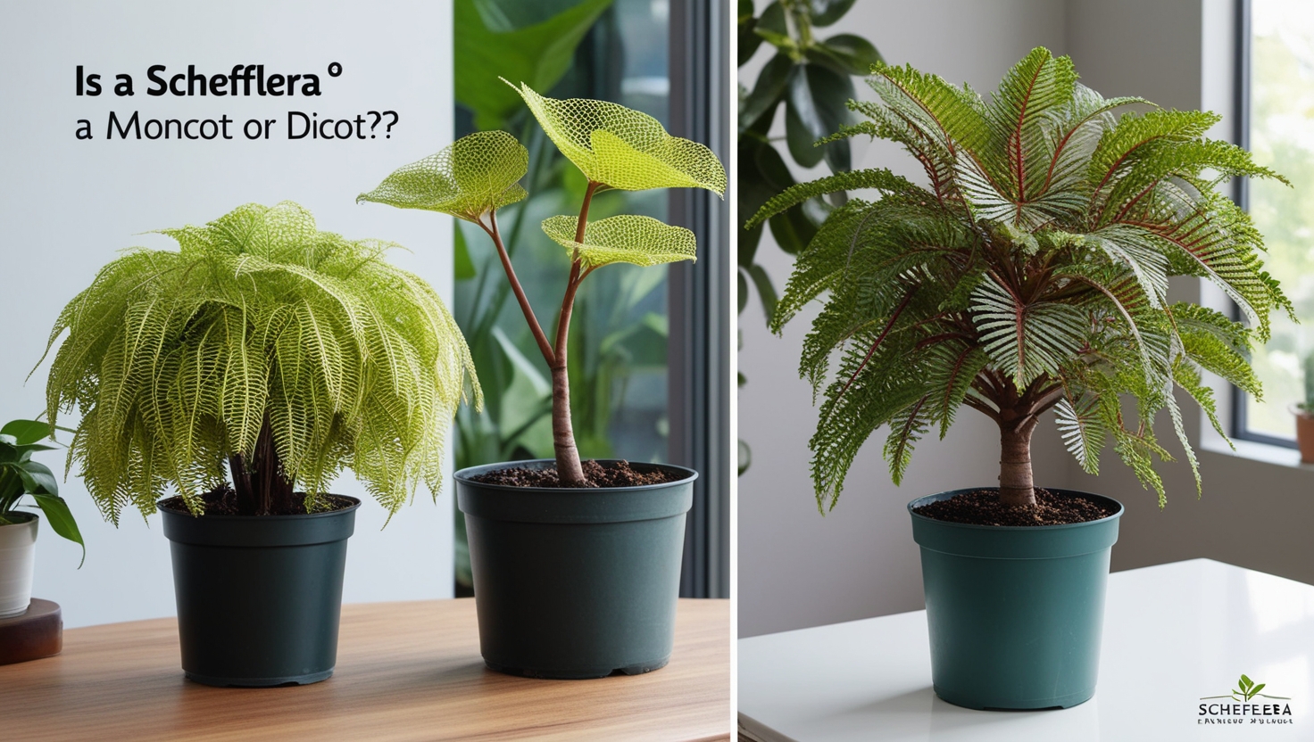 Is a Schefflera a Monocot or Dicot