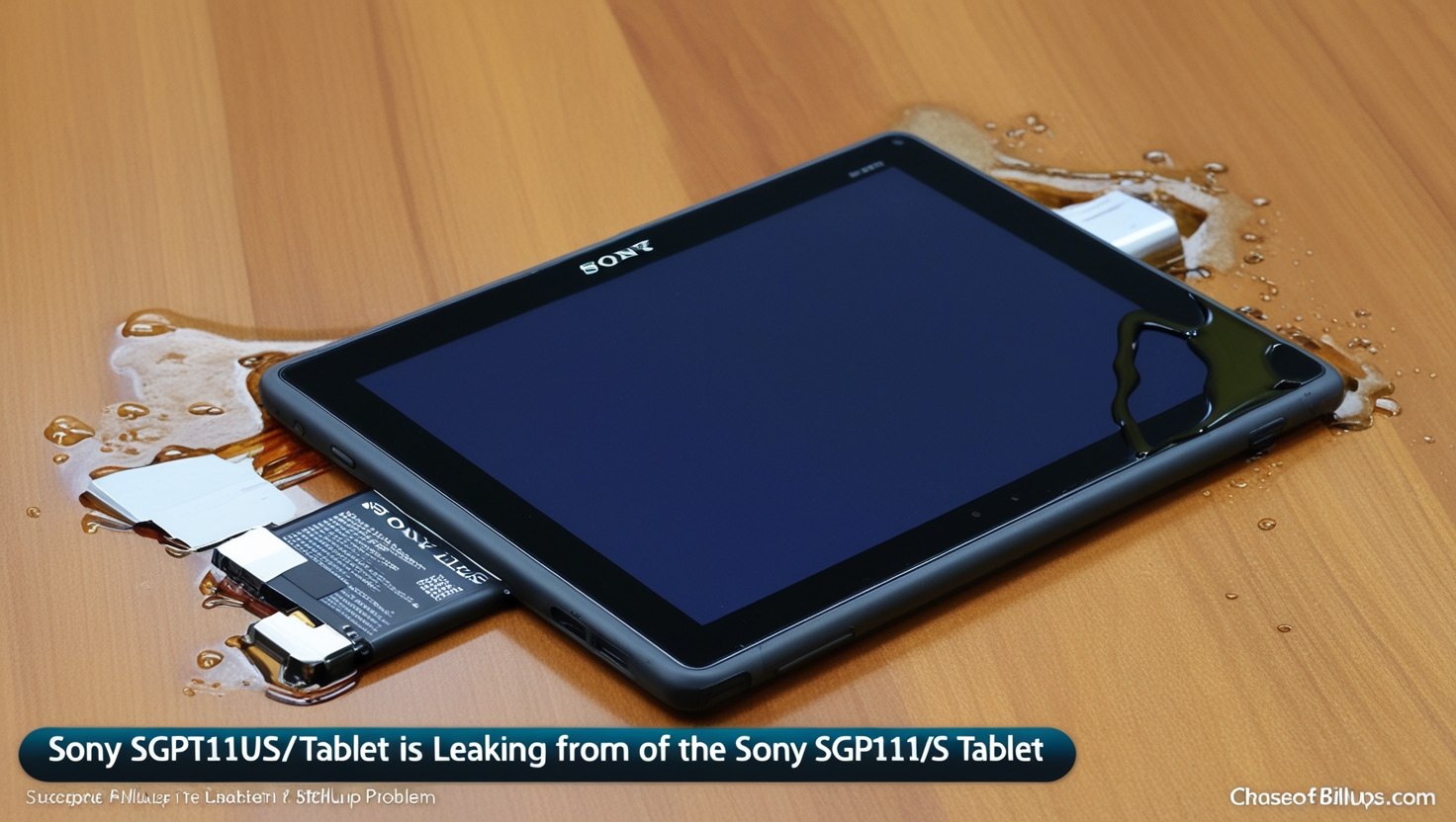 sony sgpt111us/s leaking from bottom